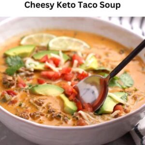 Cheesy Keto Taco Soup