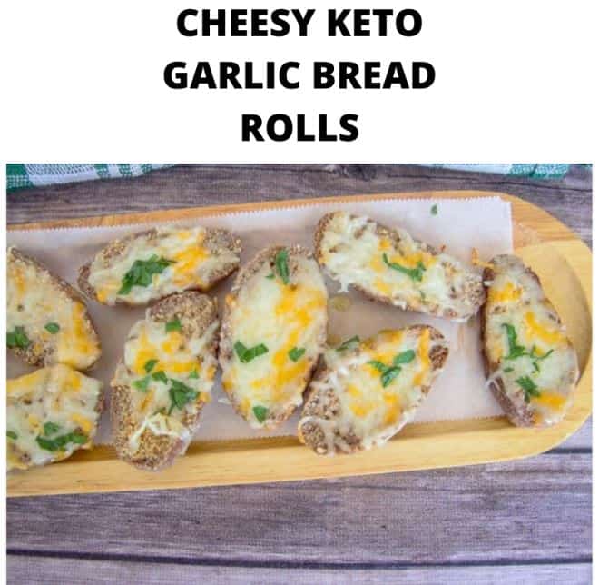 Cheesy Keto Garlic Bread Rolls
