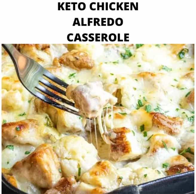 Keto Chicken Alfrado Casserole