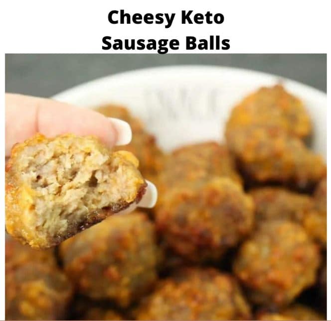 Cheesy Keto Sausage Balls