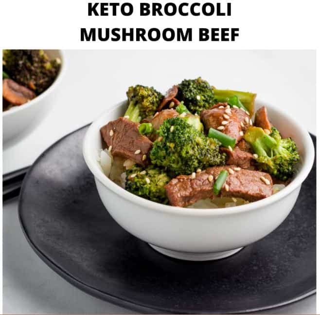 Keto Broccoli Mushroom Beef