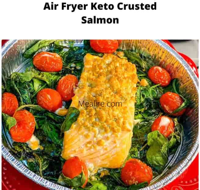 Air Fryer Keto Crusted Salmon