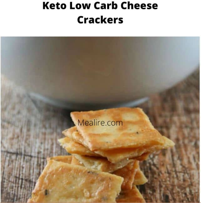 Keto Low Carb Cheese Crackers