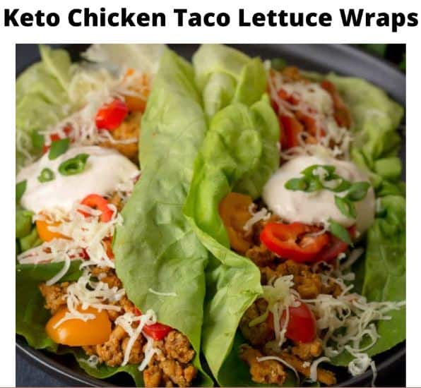 Keto Chicken Taco Lettuce Wraps