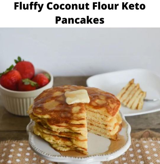 Fluffy Coconut Flour Keto Pancakes