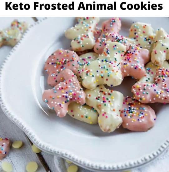 Keto Frosted Animal Cookies