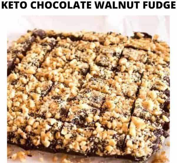 Keto Walnut Chocolate fudge