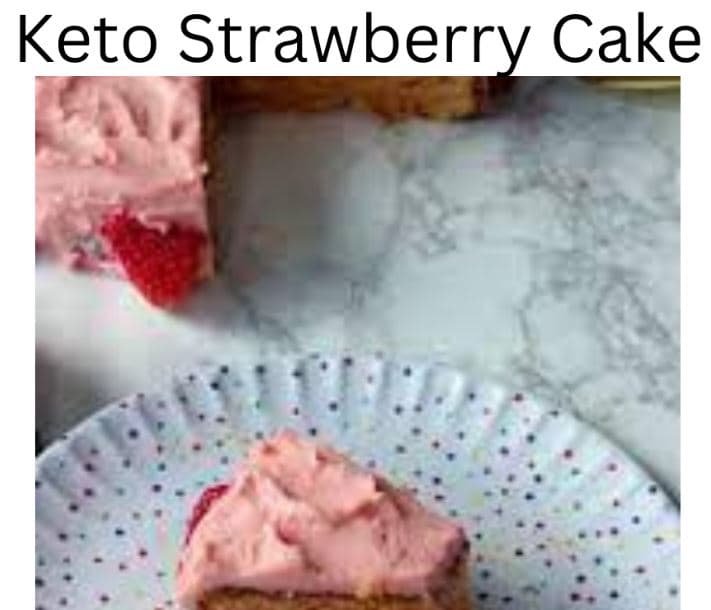 Keto Strawberry Cake