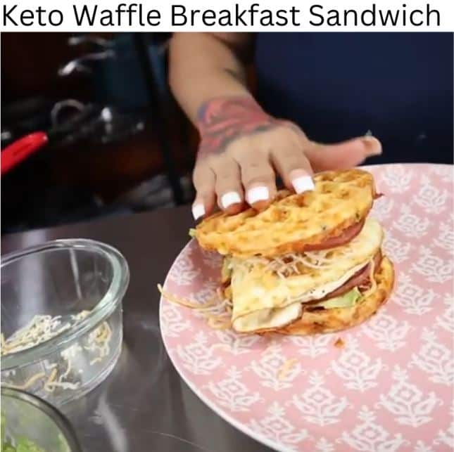 Keto Waffle Breakfast Sandwich