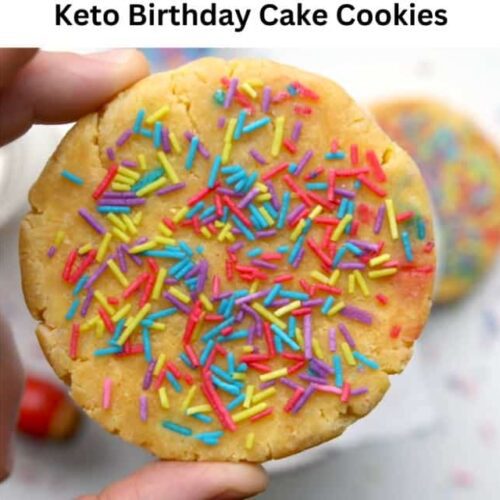 Keto Birthday Cake Cookies