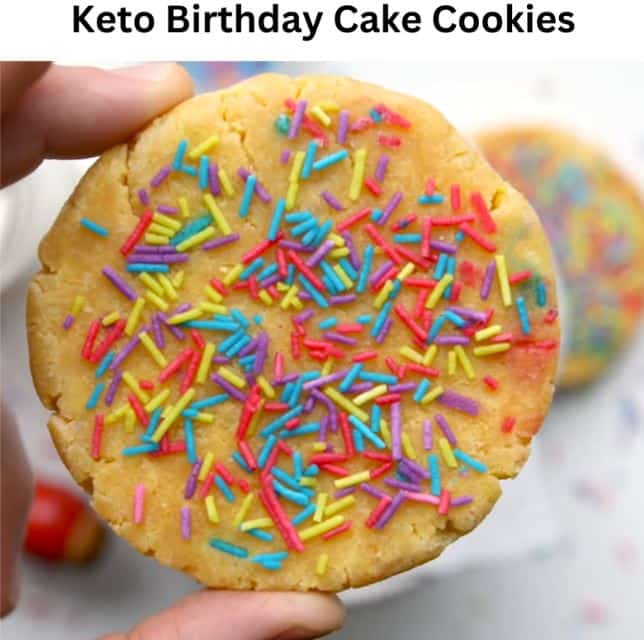 Keto Birthday Cake Cookies