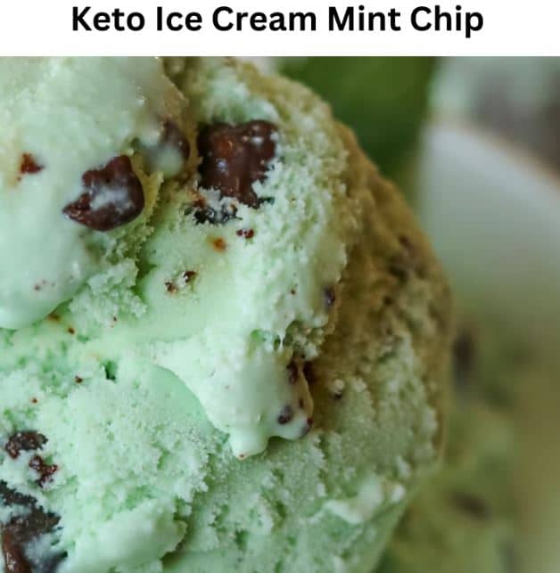 Keto Ice Cream Mint Chip