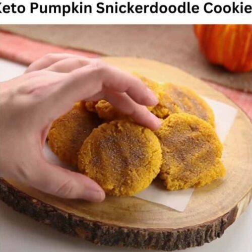 Keto Pumpkin Snickerdoodle Cookies