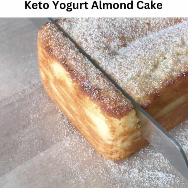 Keto yogurt Almond Cake