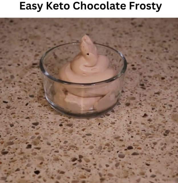 Easy Keto Chocolate Frosty