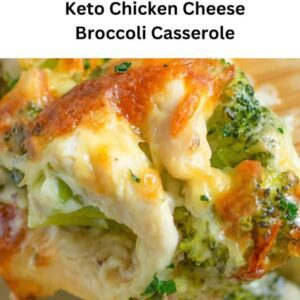 Keto Chicken Cheese Broccoli Casserole
