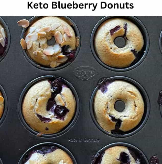 Keto Blueberry Donuts