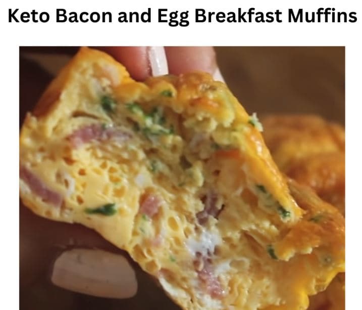 Keto Bacon And Egg Breakfast Muffins