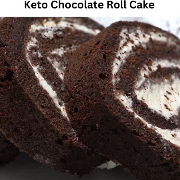 Keto Chocolate Roll Cake