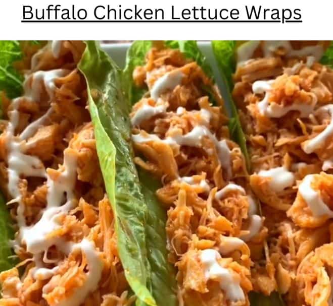 Buffalo Chicken Lettuce Wrap