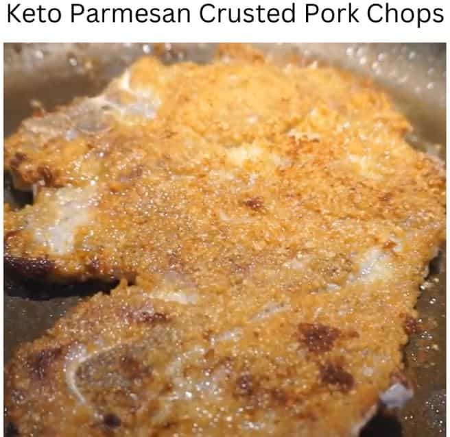 Keto Parmesan Crusted Pork Chops