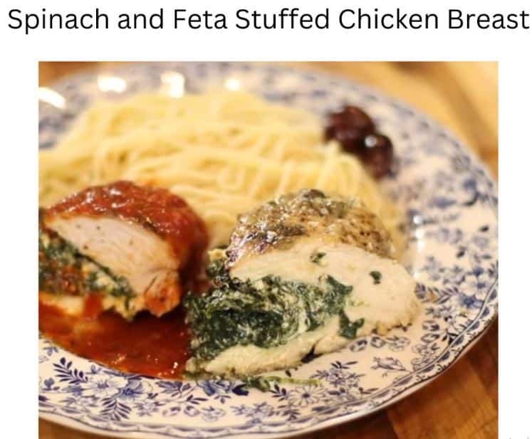 Spinach And Feta Stuffed Chicken Breast
