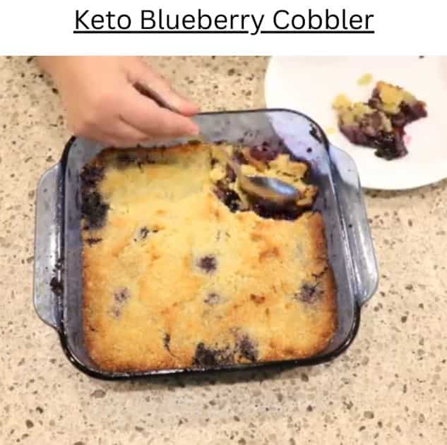 Keto Blueberry Cobbler
