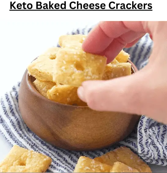 Keto Baked Cheese Crackers