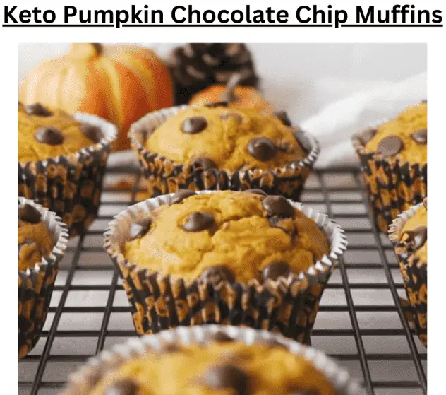 Keto Pumpkin Chocolate Chip Muffins