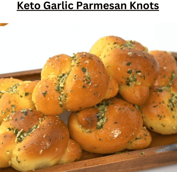 Keto Garlic Parmesan Knots