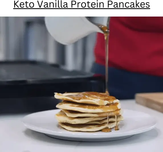 Keto Vanilla Protein Pancakes