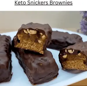 Keto Snickers Brownies