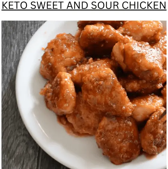 Keto Sweet And Sour Chicken