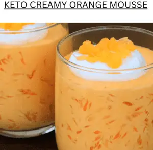 Keto Creamy Orange Mousse