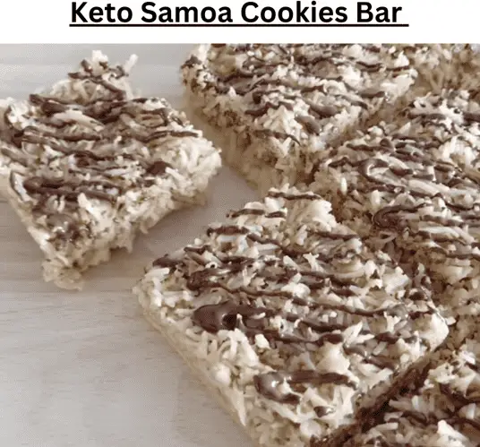 Keto Samoa Cookies Bar
