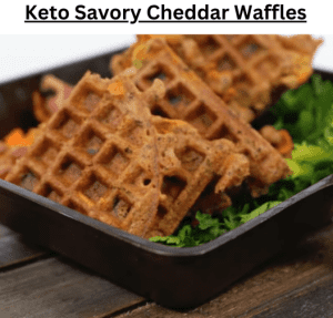 Keto Savory Cheddar Waffles