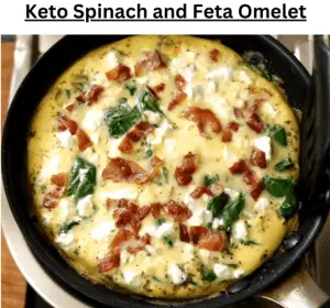 Keto Spinach And Feta Omelet