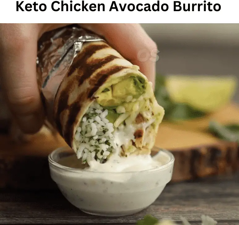 Keto Chicken Avacado Burritos