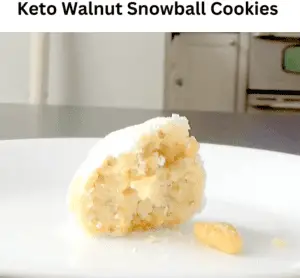 Keto Walnut Snowball Cookies