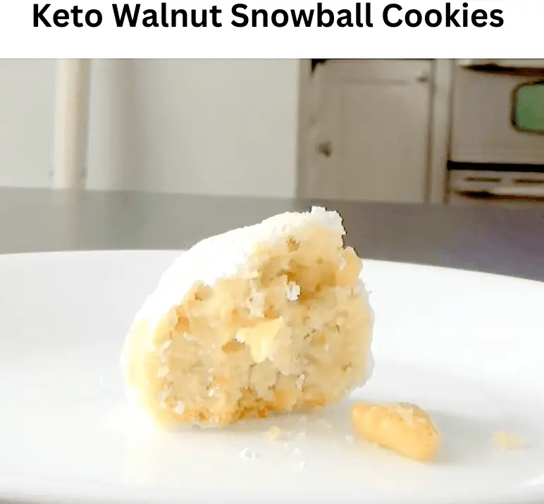 Keto Walnut Snowball Cookies