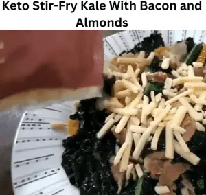 Keto Stir-Fry Kale With Bacon And Almonds