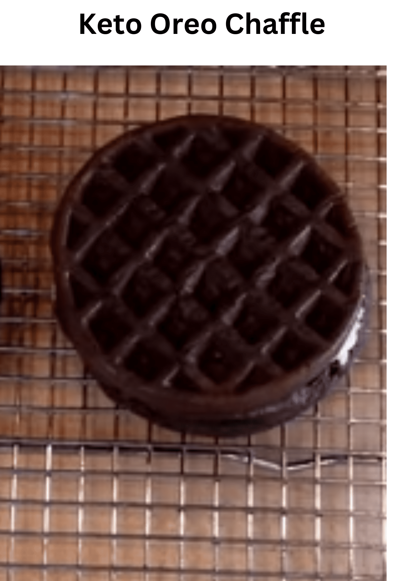 Keto Oreo Chaffle