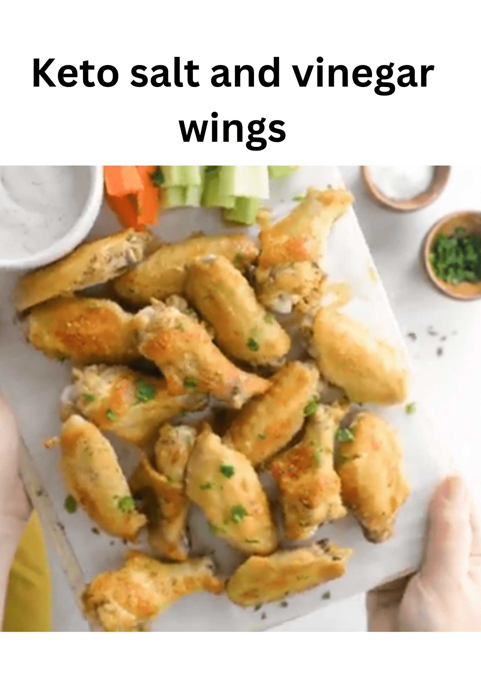 Keto salt and vinegar wings