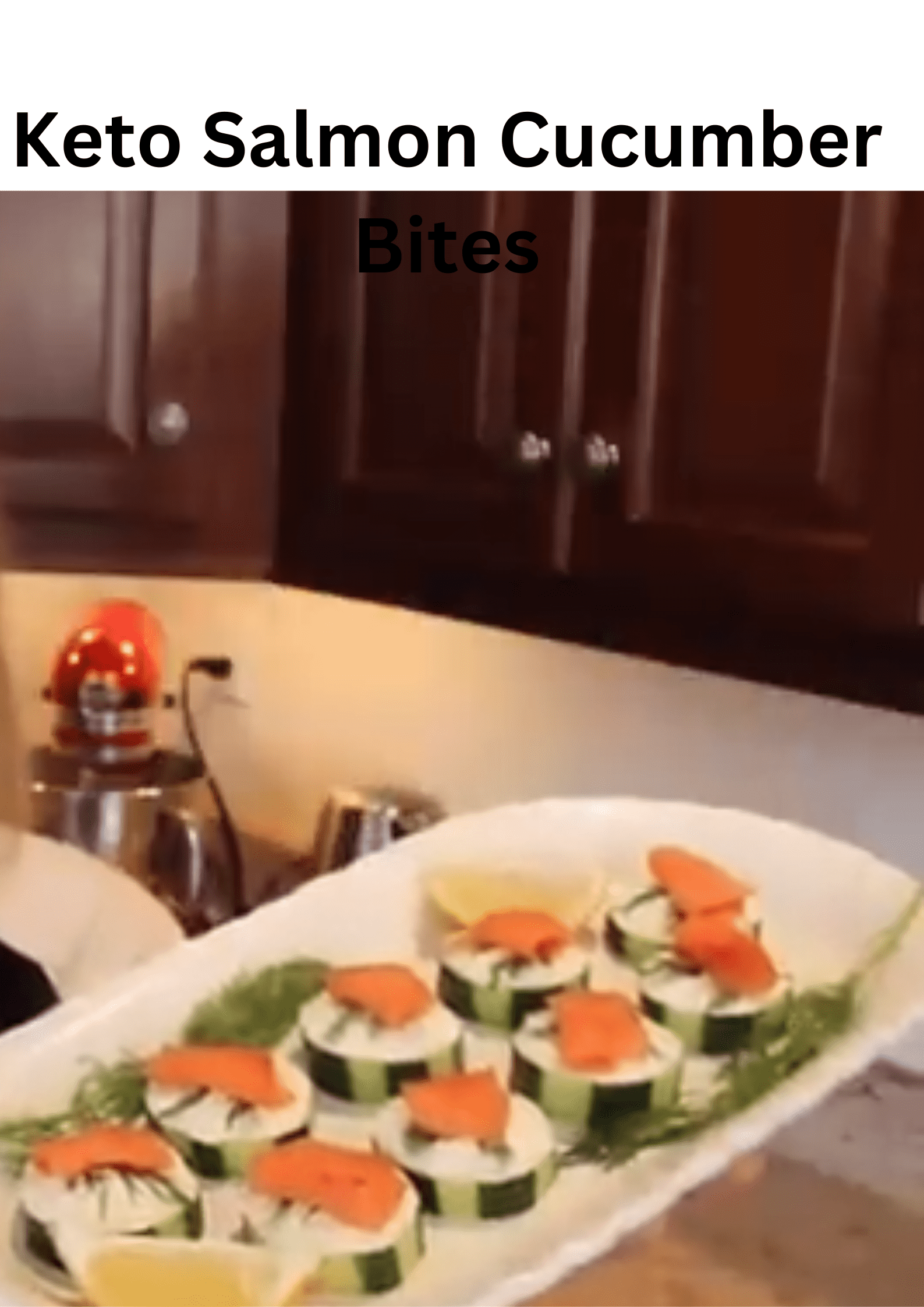 Keto Salmon Cucumber Bites