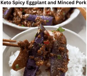 Keto Spicy Eggplant And Minced Pork