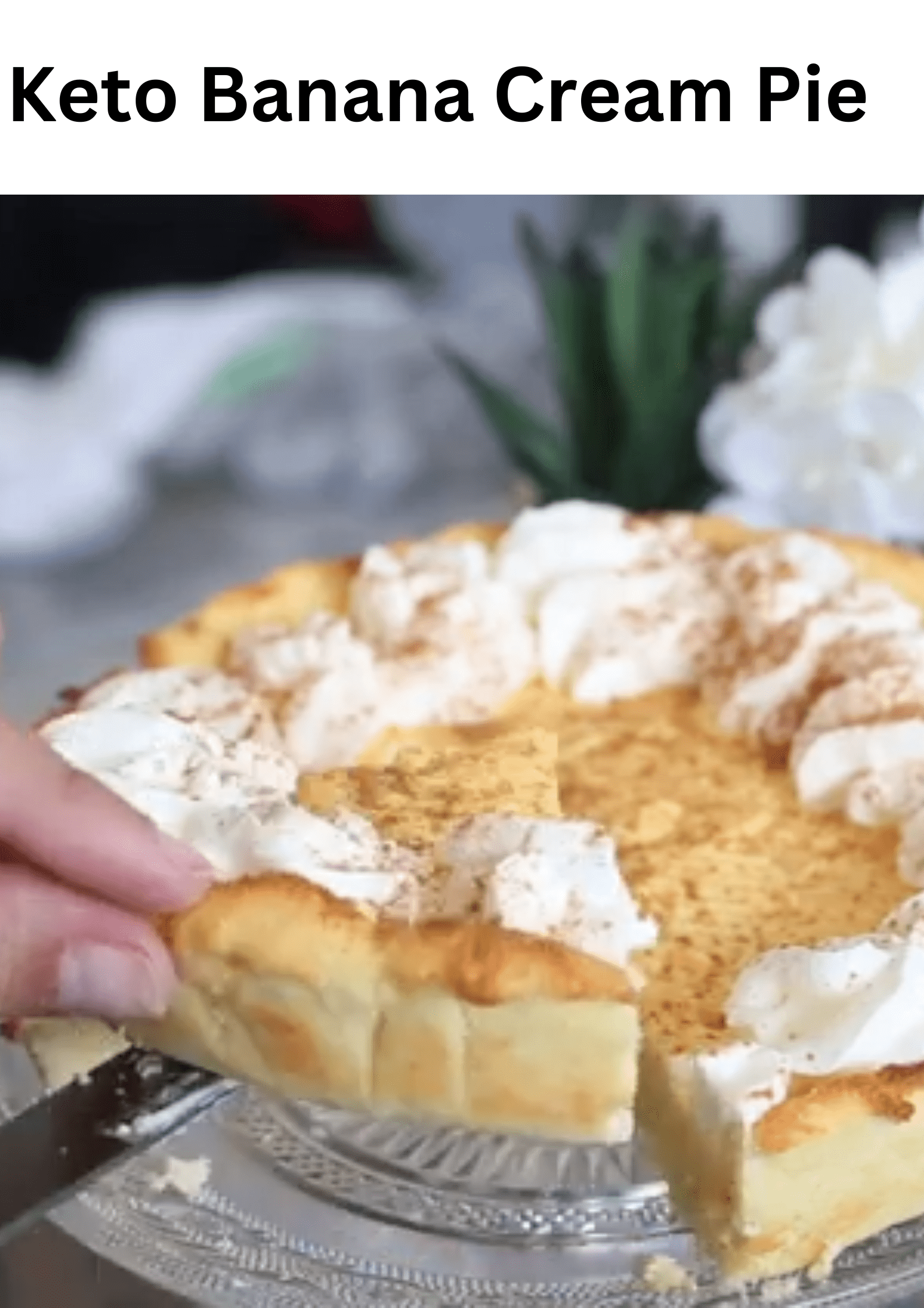 Keto Banana Cream Pie