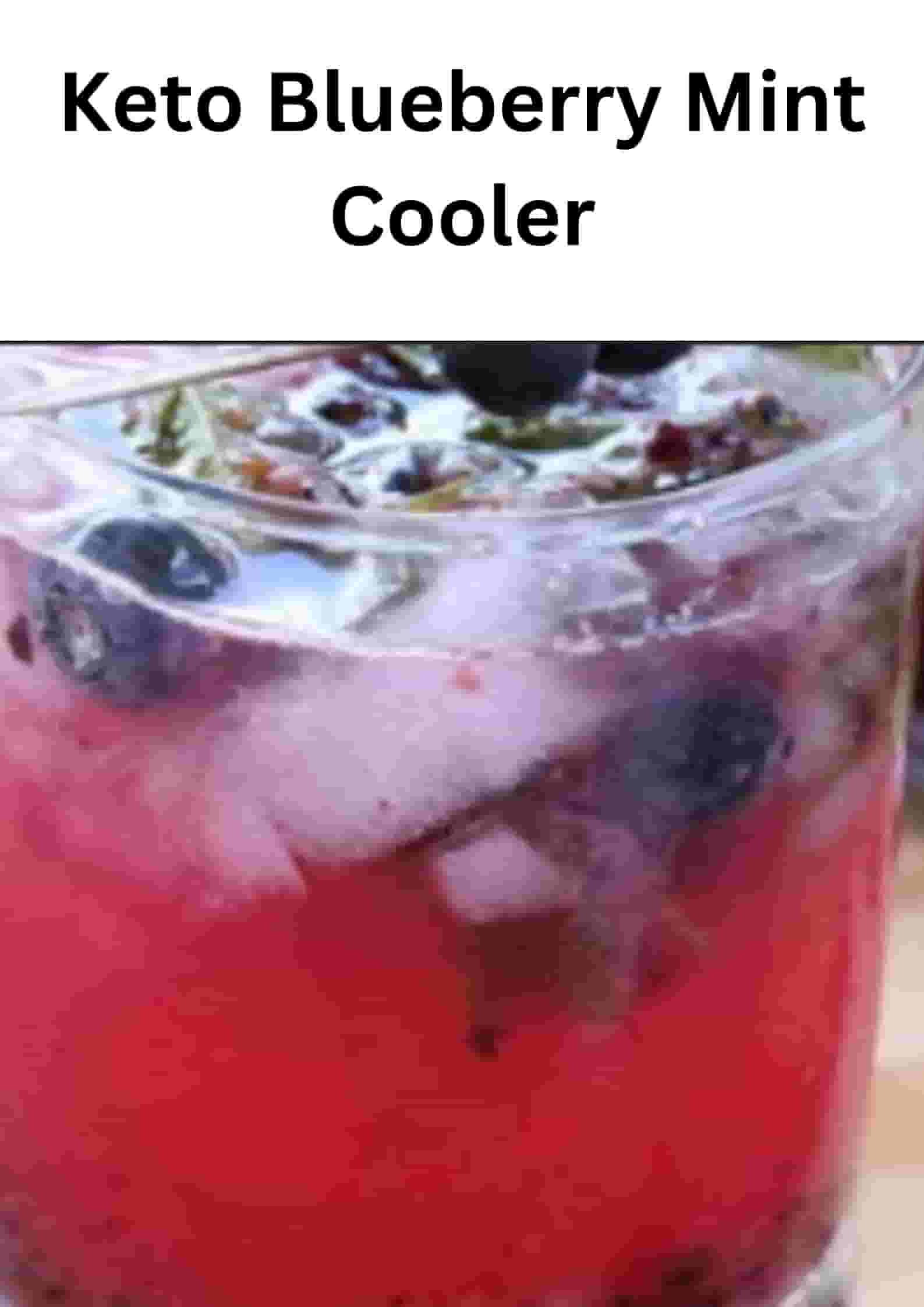 Keto Blueberry Mint Cooler