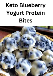 Keto Blueberry Yogurt Protein Bites