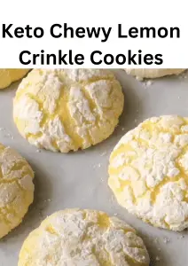 Keto Chewy Lemon Crinkle Cookies