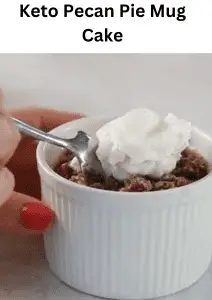 Keto Pecan Pie Mug Cake